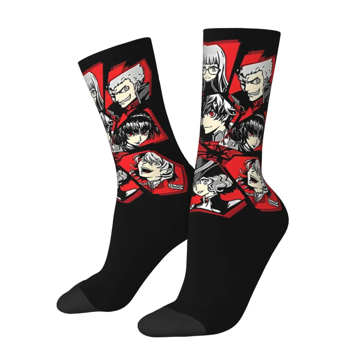 Goro Akechi Socks Persona Style Modern Stockings Men Warm Soft Cycling Socks Winter Design Anti Skid Socks