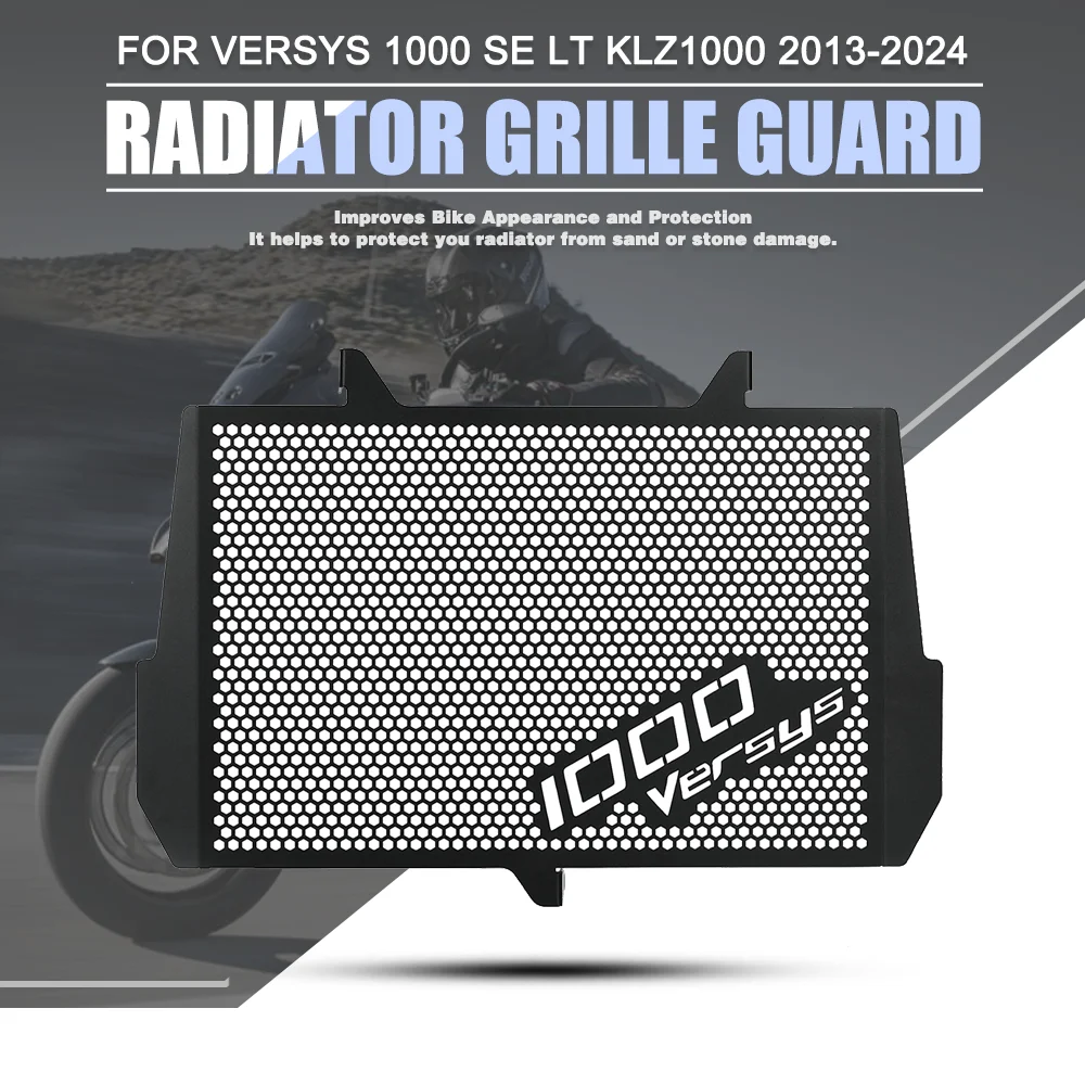 

Radiator Guard Grille Protector Cover Cooler Grill Protective Motorcycle Accessories FOR KAWASAKI VERSYS1000 KLZ100 2013-2024