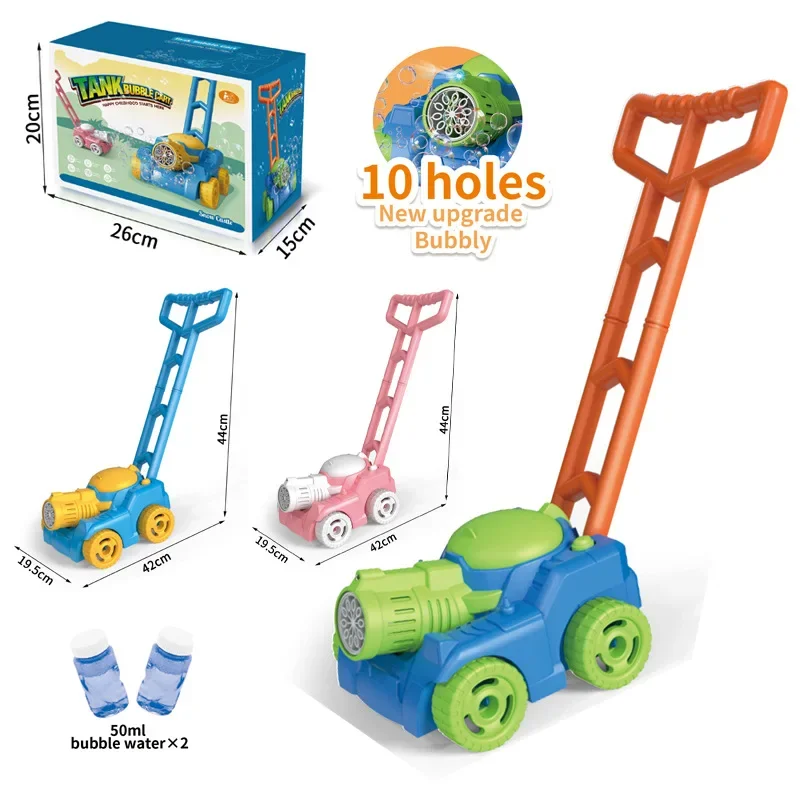 Soap Bubble Tank Trolley Electric Bubbles Car Gun Machine Automatically Bubbles Blowing Outdoor Toys for Girls Boys Children