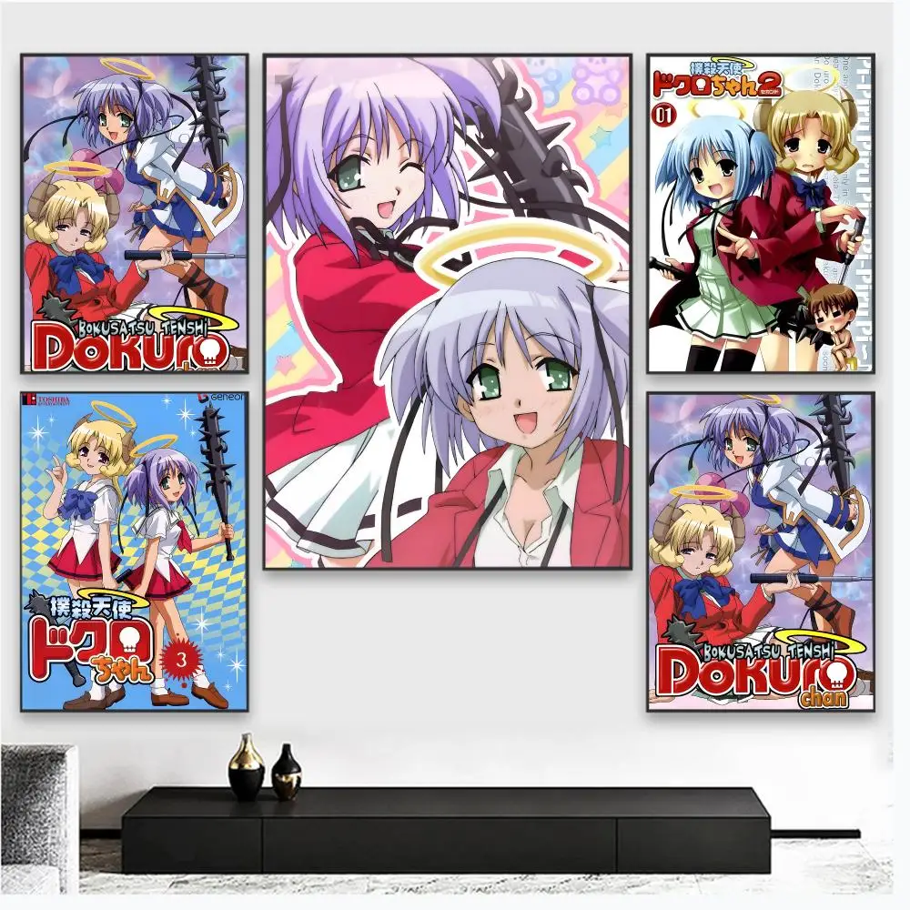 Bludgeoning Angel Dokuro-chan Poster Wall Art Poster Pictures, Aesthetic Home Decor For Living Room Bedroom Office