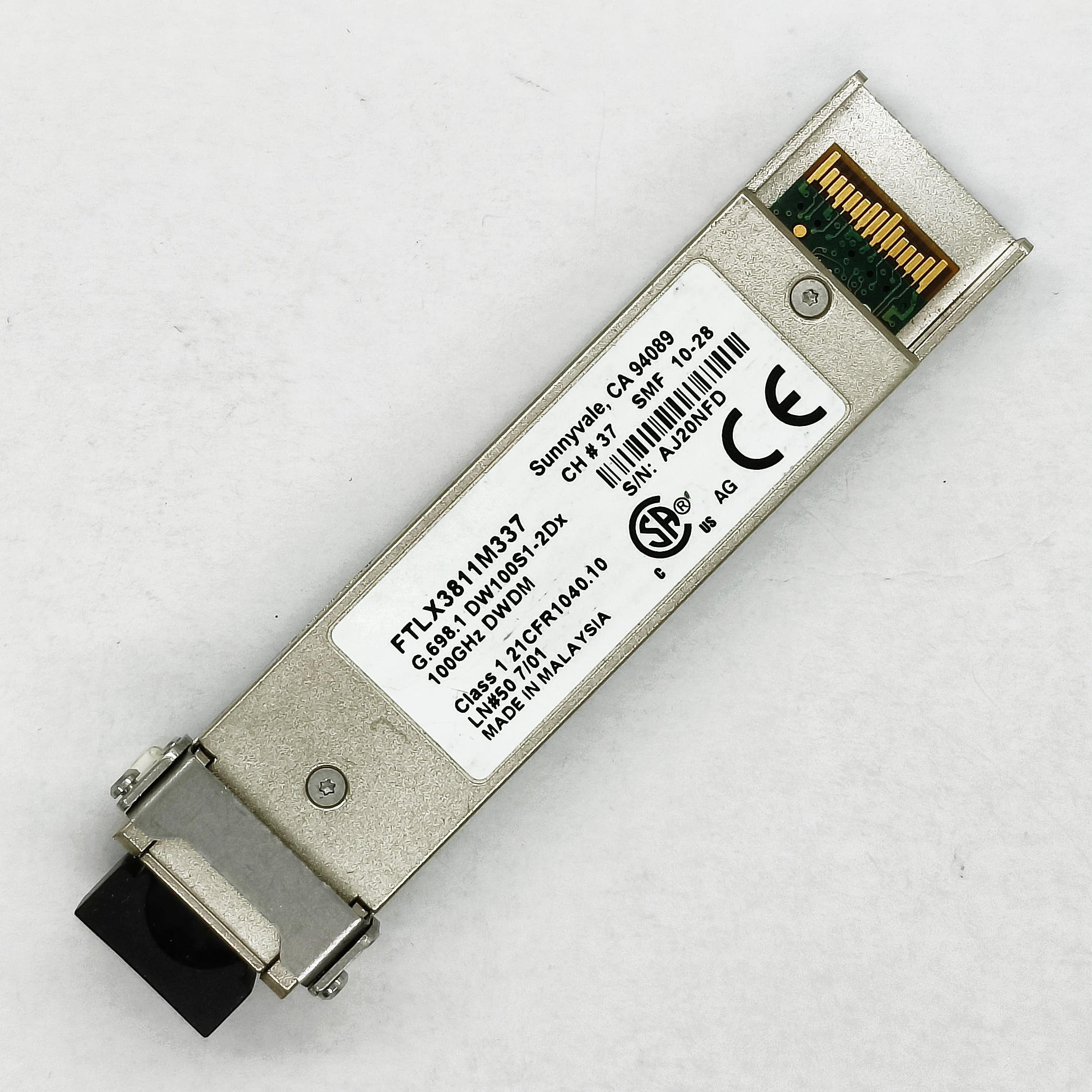 

Genuine For Finisar XFP 10G DWDM 80km FTLX3811M334 FTLX3811M335 FTLX3811M336 FTLX3811M337 1550nm LC Refurbished Optical Module