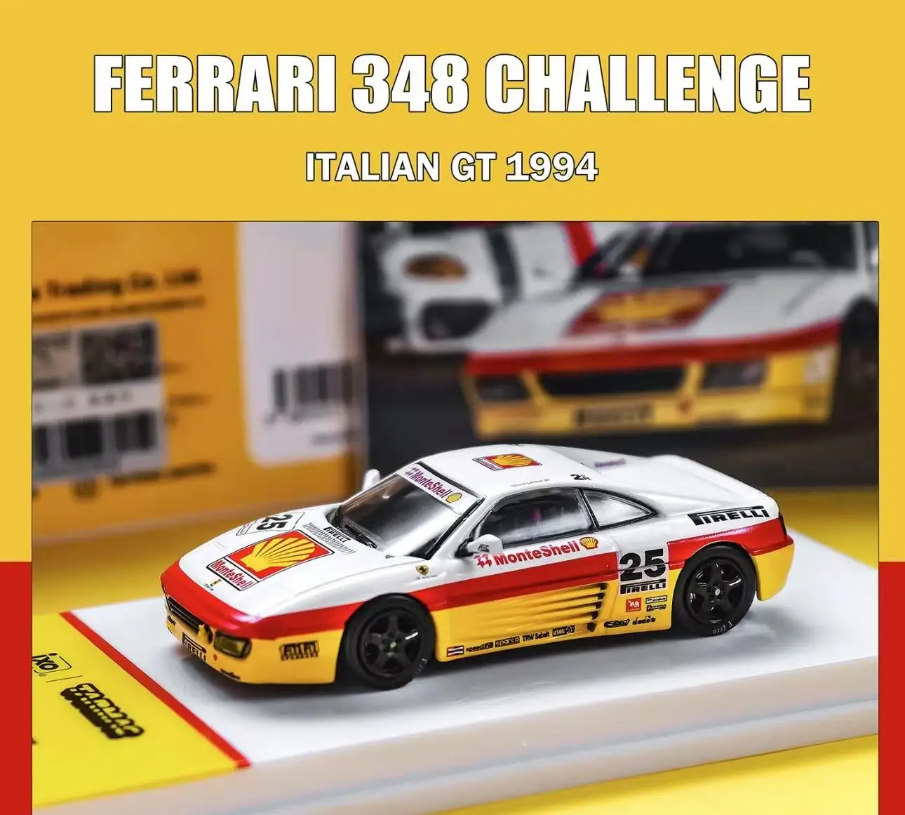 

TW в наличии 1:64 348 Challenge Italian GT 1994, коллекция миниатюрных игрушек, литая под давлением модель автомобиля Tarmac Works