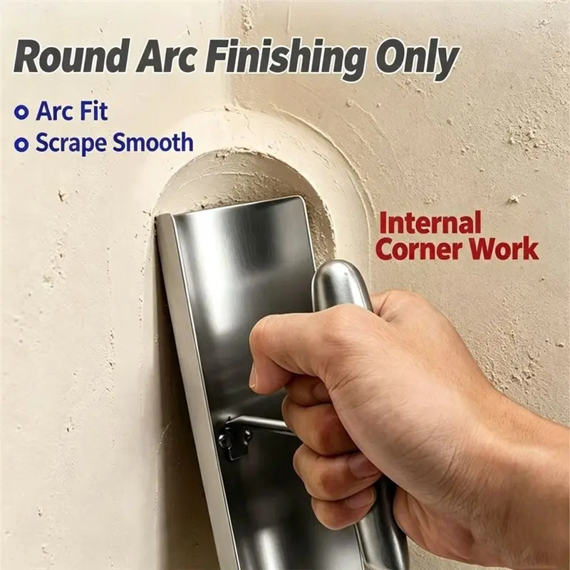 YLS-Arc Radius Plastering Tool- Round Corner Inside& Outside Drywall Trowel, Wall Rendering Tool