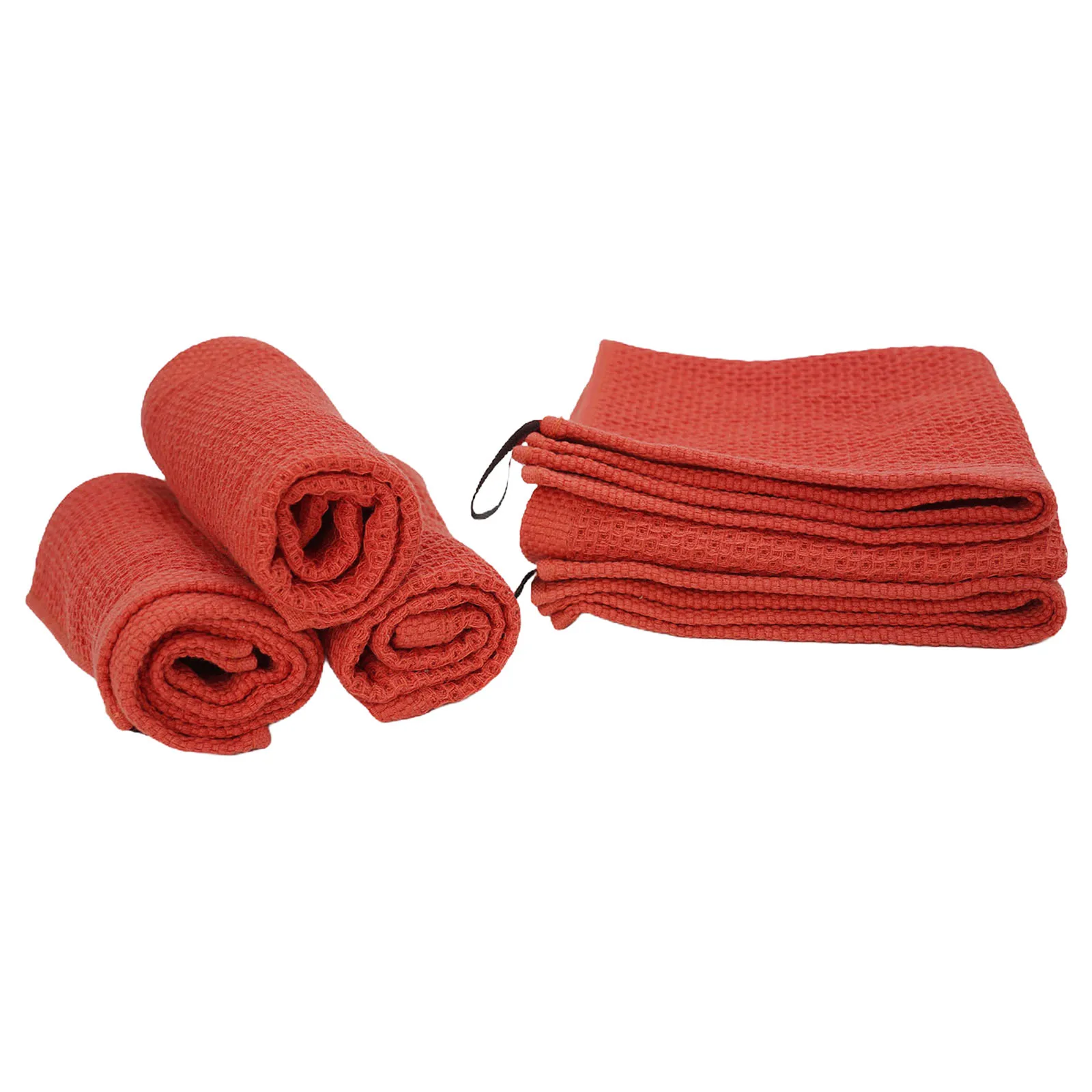 Super Absorbent Waffle Weave Microfiber Kitchen Towels Set of 6 for Streak-Free Cleaning Dishes Glasses & Delicate Surfaces