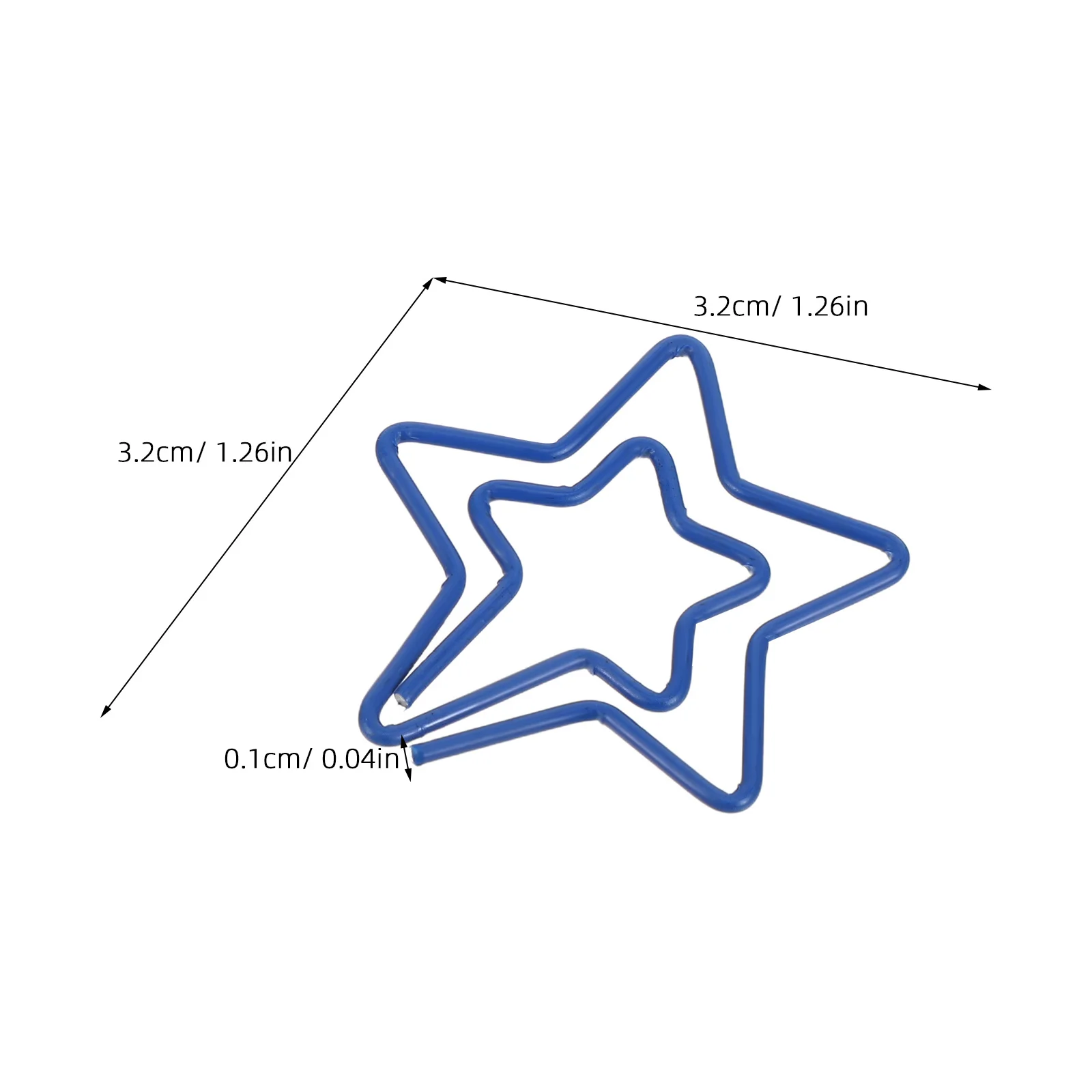 120 قطعة دبابيس ورق على شكل نجمة معدنية صغيرة الجدة مخطط الزخرفية كليب لمكتب المدرسة الزفاف مذكرة ملاحظات القرطاسية #4