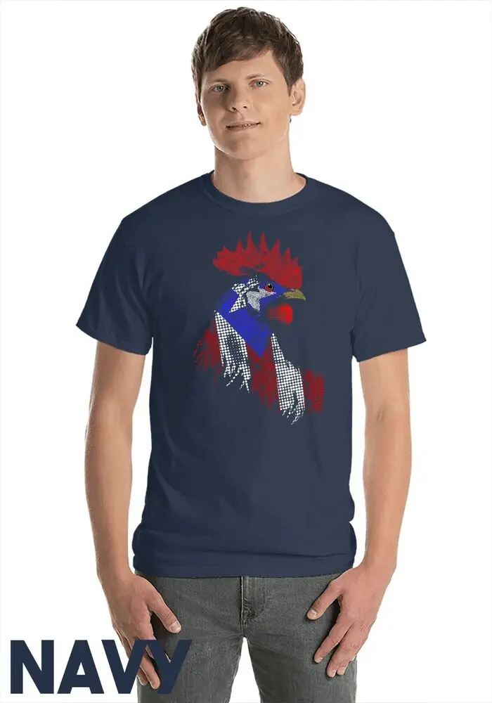 Puerto Rican Rooster Gallo Bandera Puerto Rico Rooster - Unisex Form T-Shirt