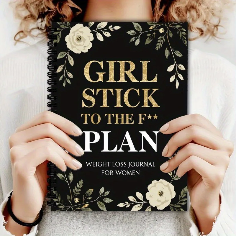 Plan this weight loss lover, A5 notebook, weight loss plan, portable record book