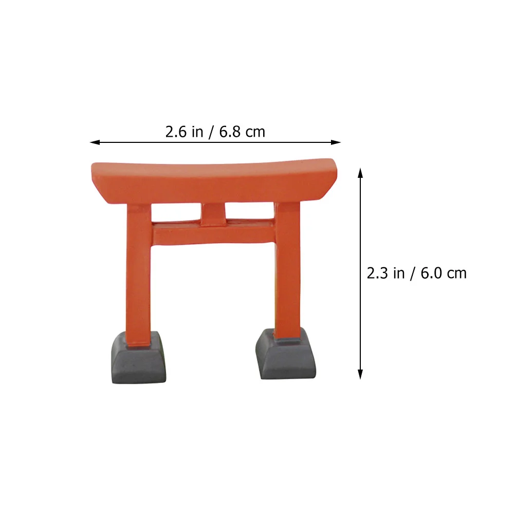 House Decorative Door Mini Adorn Japanese Kids Toys Miniature Landscape Supplies Dolly Home Accessories Gate