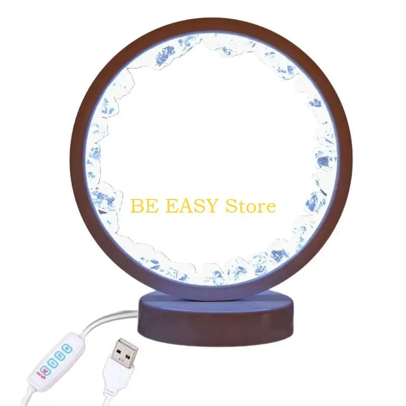 

E28F светодиодный ночник хрустальная колонна USB исцеляющий камень ночник для безмятежных домов окружающая среда энергетические