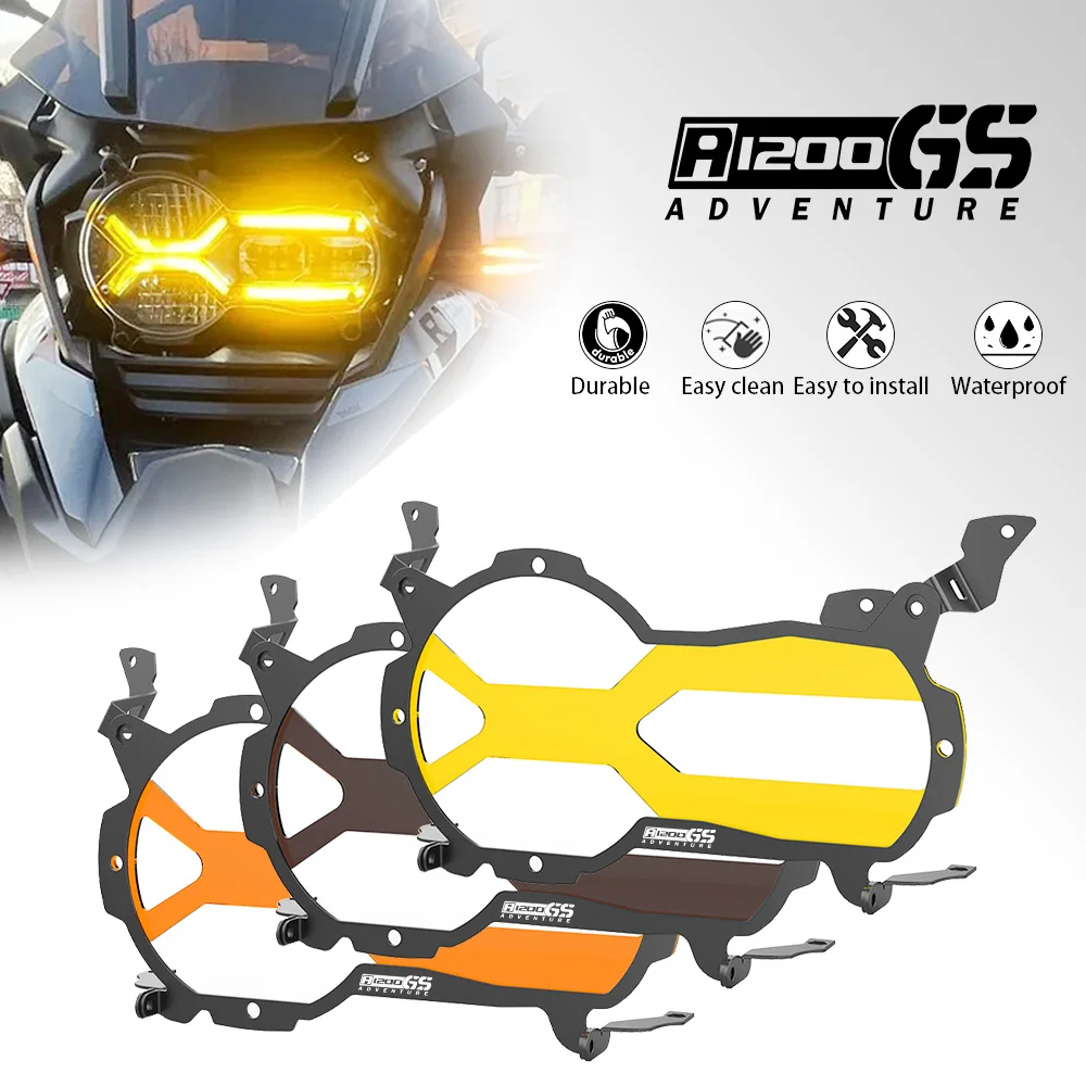 

2023 Motorcycle R1250GS Adventure Headlight Guard Protector Lens Cover For BMW R1250GS R1200 GS ADV R 1250gs Trophy 2013-2024