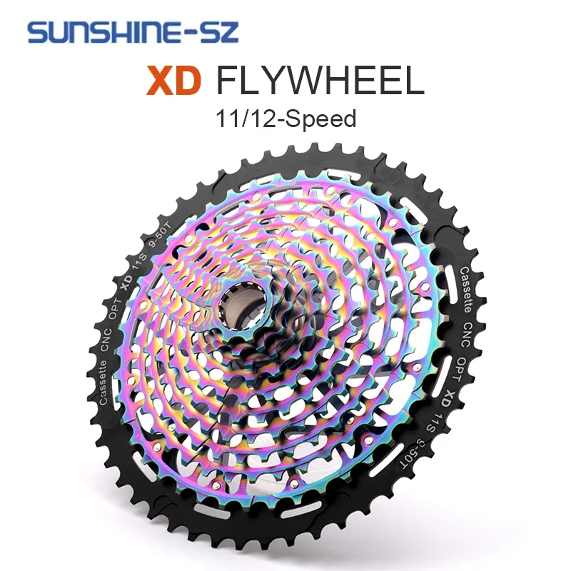 

GOLDIX MTB 12-speed 9-50T Cassette11S XD Cable Steel Flywheel 11V Mountain Bike Sprocket Bicycle Parts Suitable for XD SRAM