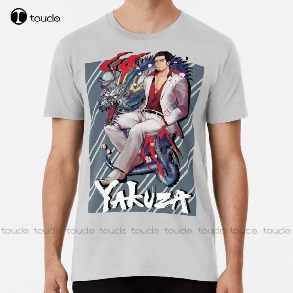 Yakuza Kazuma Kiryu Premium T-Shirt White Shirt Custom Aldult Teen Unisex Digital Printing Tee Shirts Xs-5Xl Custom Gift Unisex