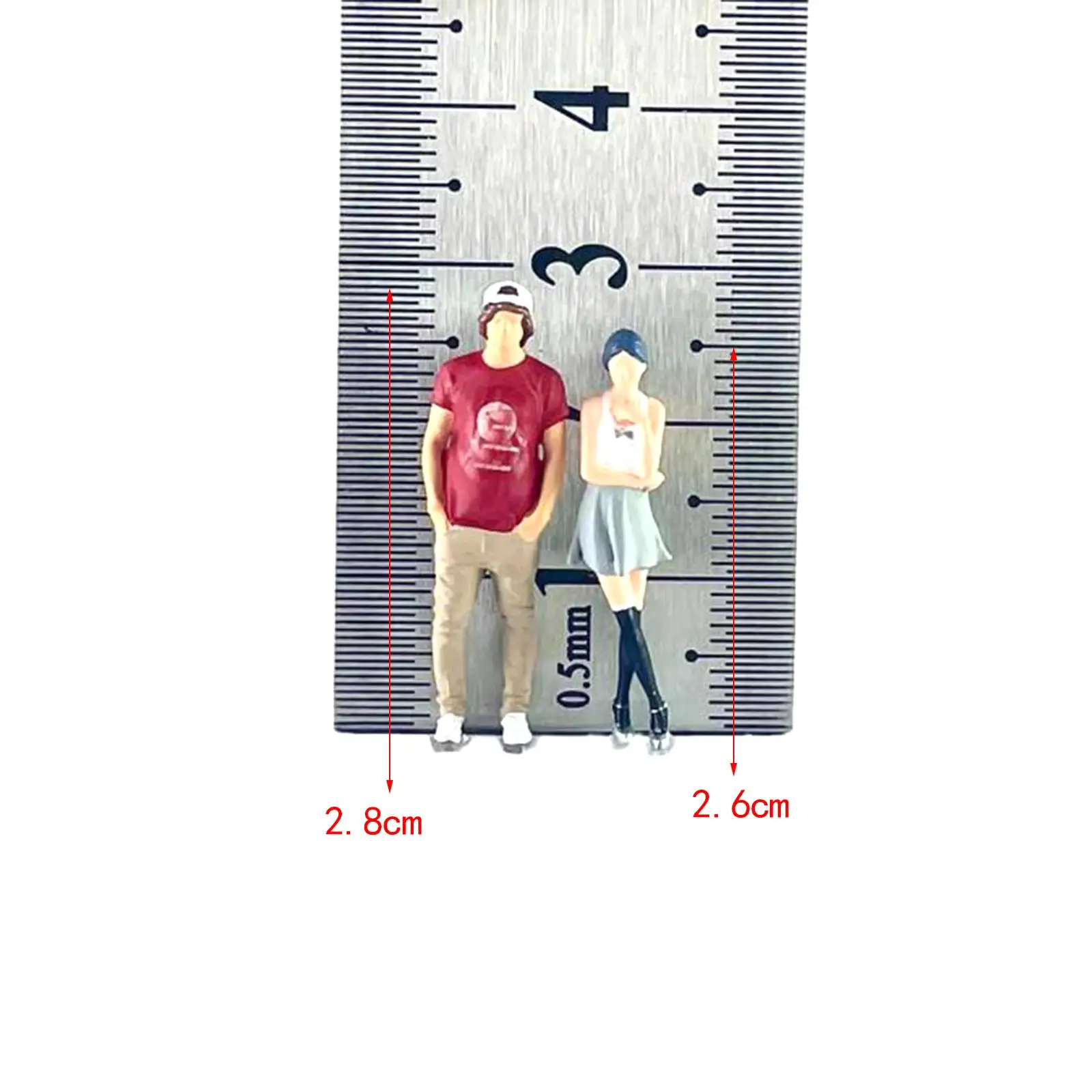 1/64 Collezioni di figure di donne e uomini Figurine dipinte a mano di mini persone