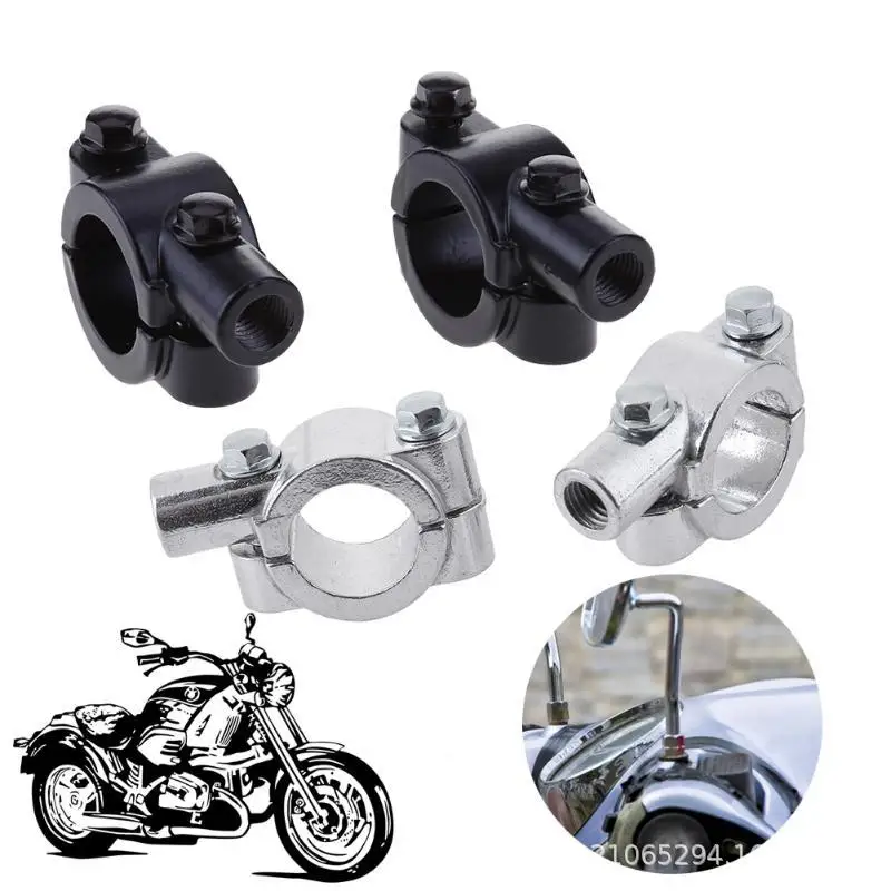 

Pair 10mm Motorcycle Rearview 1'' 25mm Handlebar Mirrors Mount Holder Adapter Clamp Universal For Honda Yamaha Suzuki Kawasaki