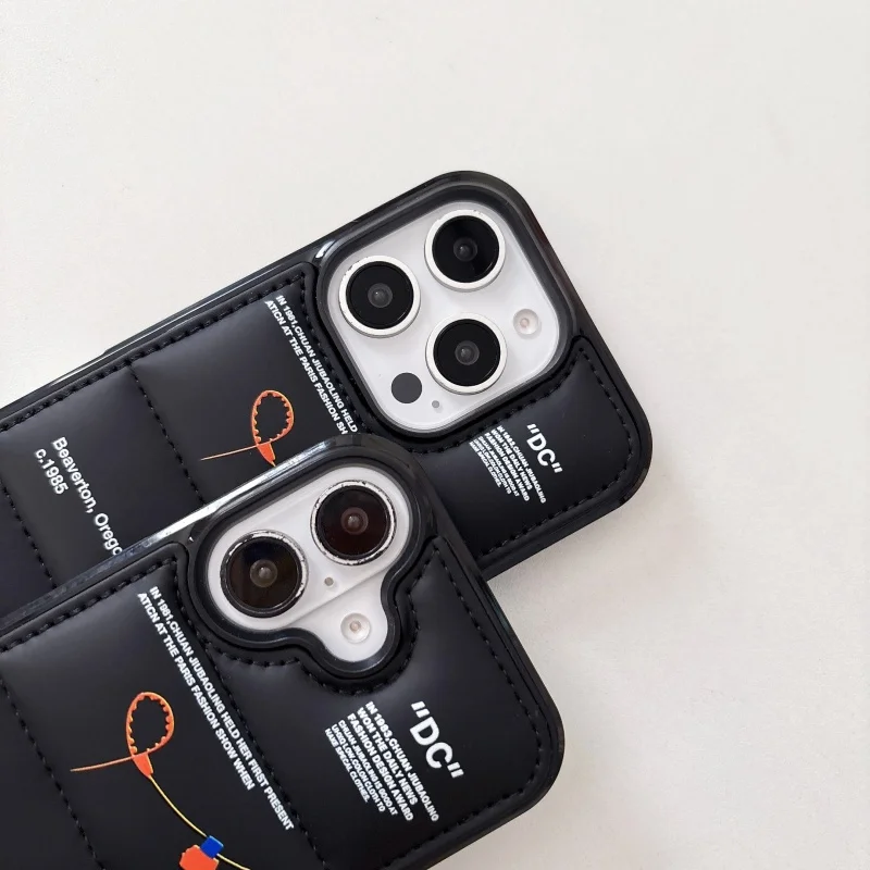 Luksusowe etui na telefon w kształcie sznurowadła do butów AIR, pasujące do modeli iPhone 11, 12, 13, 14, 15, 16, 17, 18 Pro Max Plus, 18pro, z wypełnieniem powietrzem, przypominające kurtkę puchową. — zdjęcie produktu 4