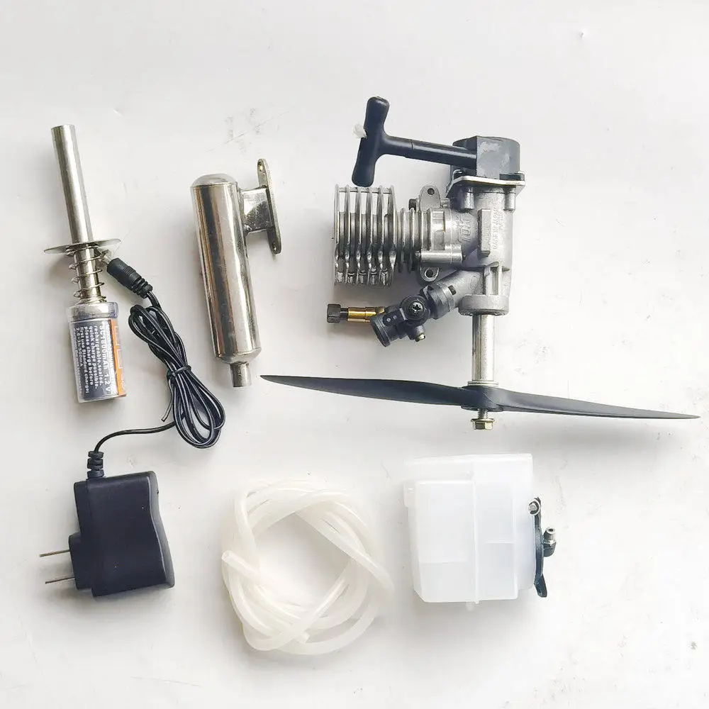 

15 Class Methanol Engine RC Airplane Fixed Wing 2.2lbs Thrust 17000RPM with Exhaust Extended Shaft Propeller Hobby DIY Parts Toy