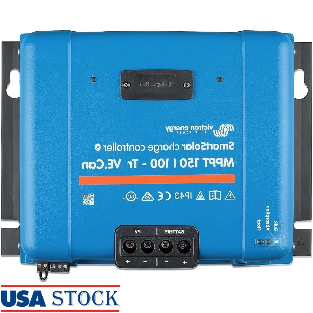

SmartSolar MPPT 150V 100A Solar Charge Controller Bluetooth Smart Load Management 12V 24V 36V 48V Battery Regulator