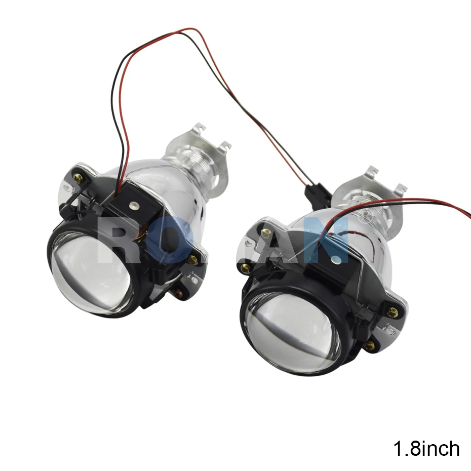 RONAN 1.8\'\' 2.0\'\' Smallest Bi-xenon Projector Lens Retrofit Styling Car Motorcycle H7 H4 Headlight Bulb Type H1