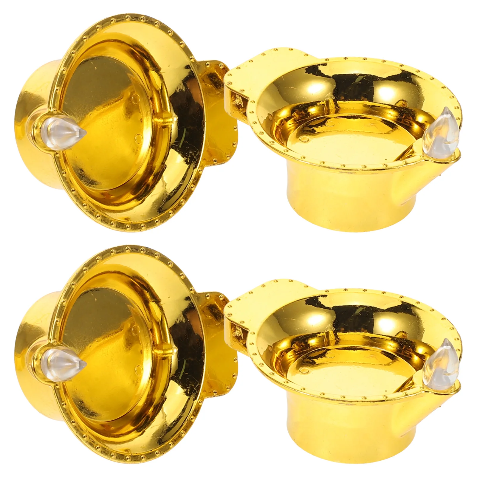 

4pcs Waterproof C Lights LED Wax C les Electric Solar Operated Flameless Plastic Small Wedding Party Decorative