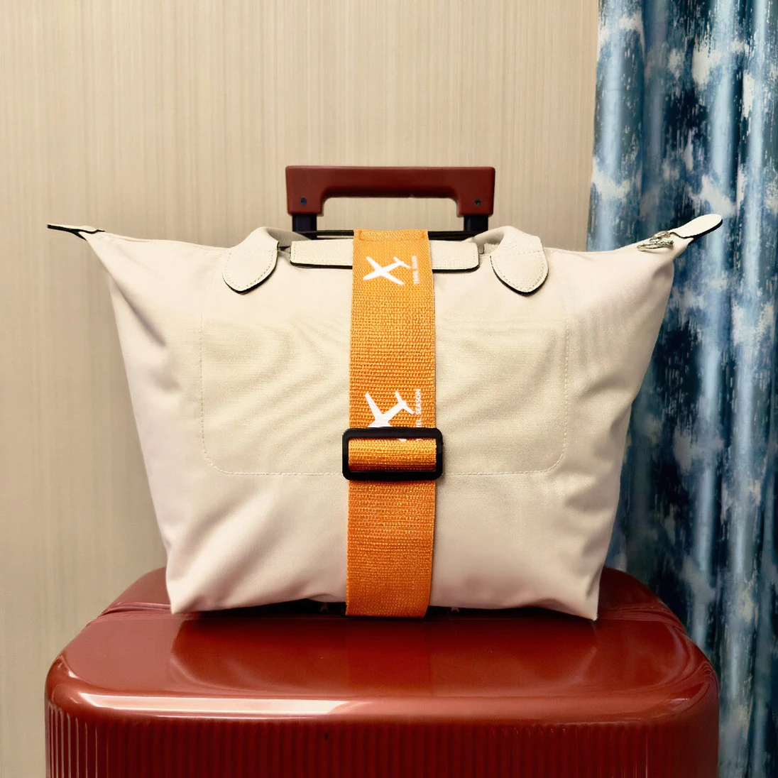 Flugzeugmuster Gepäckgurte Taschen-Bungee-Gurte Verstellbare Kofferriemen, Reisekoffer Elastische Gurte Gepäckzubehör – Detail 10
