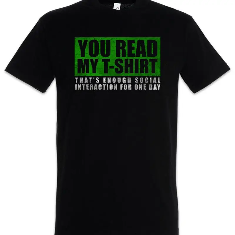 You Read My T Shirt Fun Geek Nerd Real Life Social Interaction Gamer