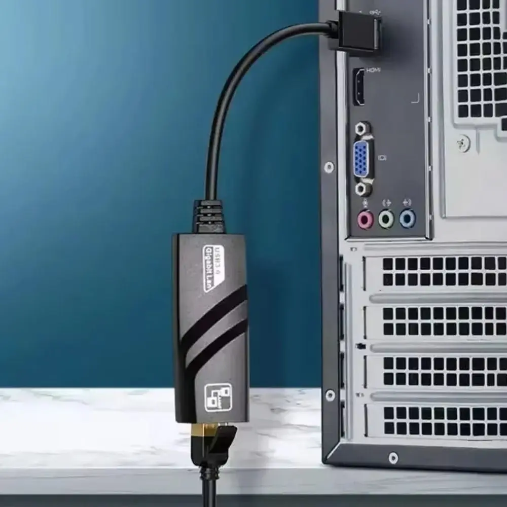 جديد USB 3.0 محول إيثرنت Type-C 1000Mbps USB إلى Rj45 محول سائق بطاقة الشبكة السلكية الحرة ملحقات الكمبيوتر