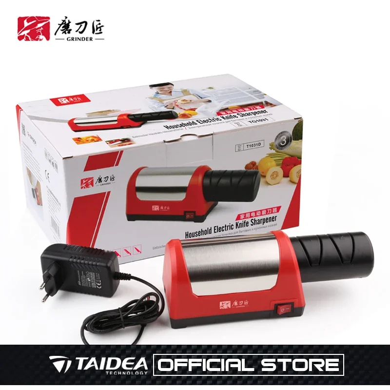 TAIDEA Electric Knife Sharpener Grit 600/1000# Diamond Sharpening stone Accessories  Kitchen Sharpeners Knives Machine EU PLUG