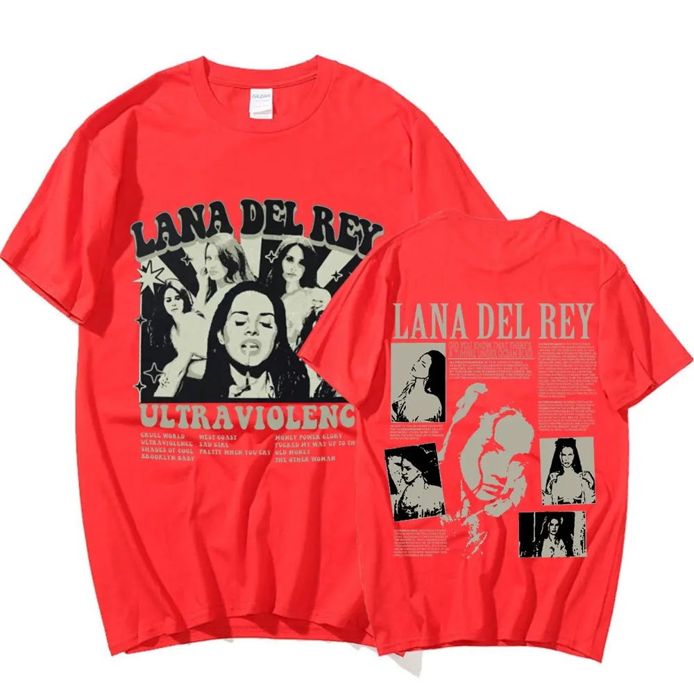 Singer Lana Del Rey T Shirts Ultraviolence Music Album T-shirt Men