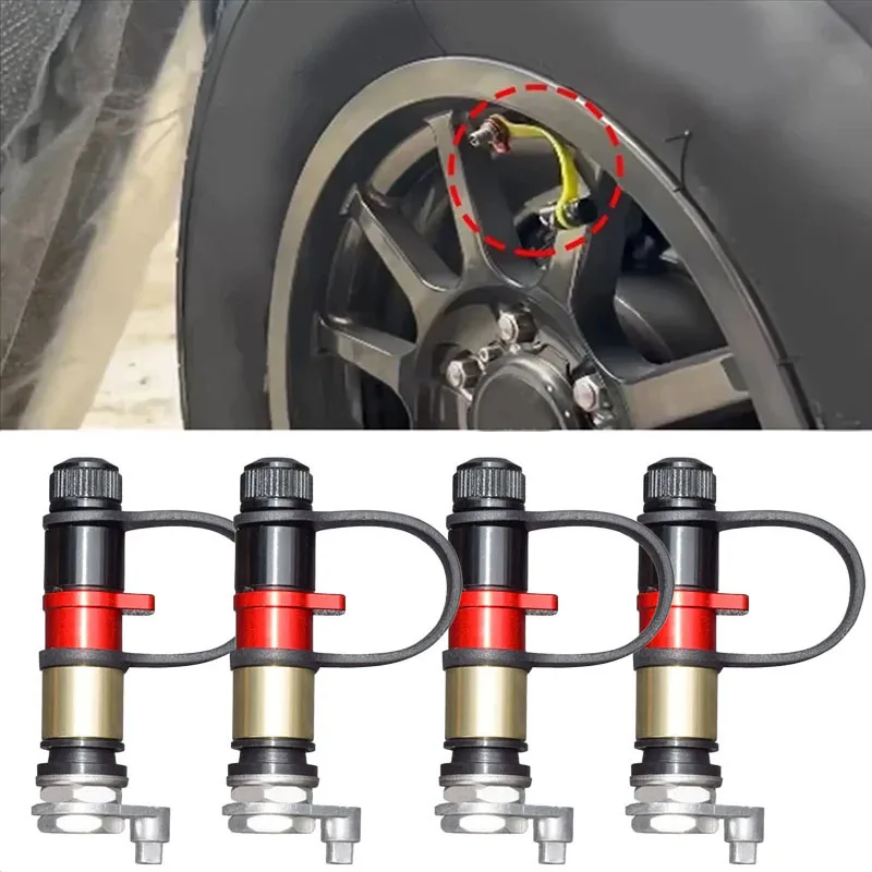

2Pcs/4Pcs Tire Pressure Relief Valve Desert Off-road Quick Deflation Nozzle Long Style for Sand Tires