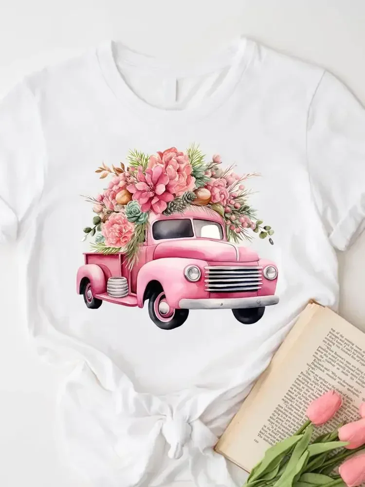 ラブハートトレンドグラフィックレディースTシャツ原宿サマーカジュアル半袖Tシャツ女性ファッションY2K服トップスユニセックスTシャツ