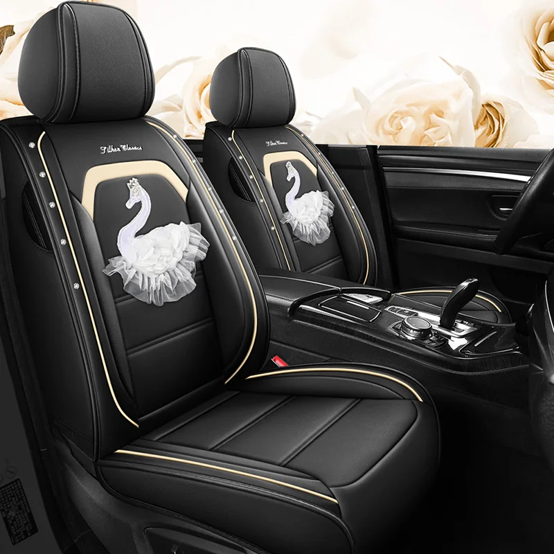Leather Front Rear Full Set Car Seat Covers for Peugeot 206 307 sw 308 407 408 508 sw 208 2008 3008 4008 5008 RCZ Accessories