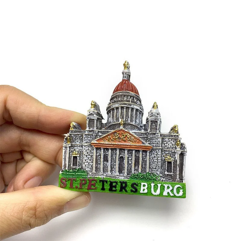 

Creative Simulation of Saint Isaac's Cathedral in St. Petersburg, Russia, Magnetic Fridge Magnet, High-Value Furniture Decoratio