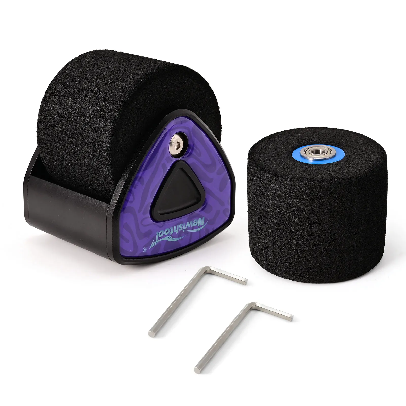 FOSHIO Heat Resistant Sponge Wheel Roller Car Wrap Protection Film Paper Edge Pressing Foam Wheel Roller Plastic Felt Squeegee
