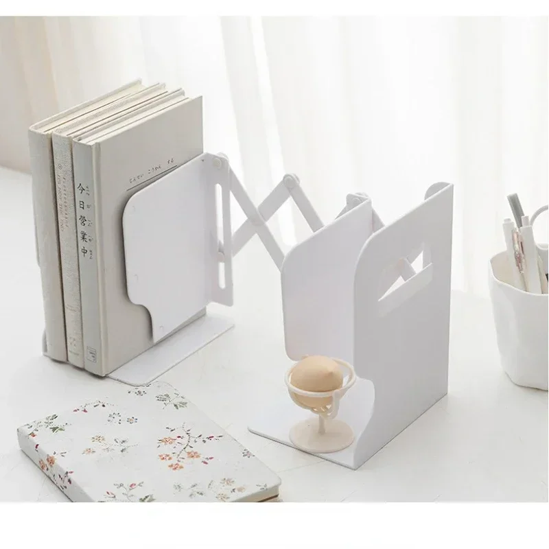 

2Colors Retractable ABS Book Stand Creative Students Use Bookshelf Data Clip Stretch File Baffle Retract Zoom Book Shelf Bookend
