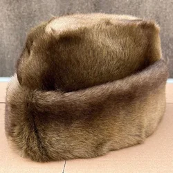 Beret Caps For Men Cotton Vintage Boina Hat Accessories Beanies Cotton Autumn Winter Warm Luxury Fur Lint 0987