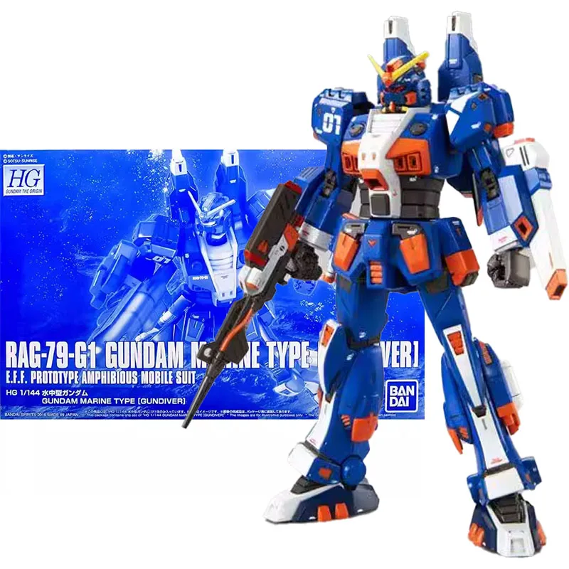 

Bandai Original GUNDAM Anime Model HG GTO 1/144 RAG-79-G1 GUNDAM MARINE TYPE GUNDIVER Action Figure PB Toys Gifts for Children