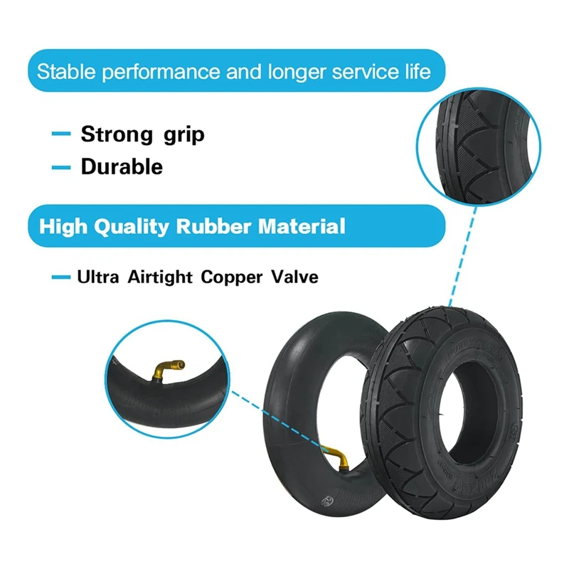 200X50 Tire&Inner Tube Set For Razor E100,E150,E200,Power Core E100,Powerrider 360,Crazy Cart,Epunk,E-Scooter Tire Kit