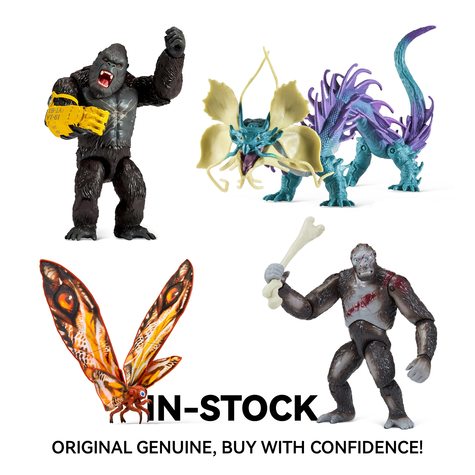 

Genuine Godzilla Vs Kong Gojira Monsterverse New Empire Action Figures Collection Ornaments Anime Model Toy Kid Birthday Gifts