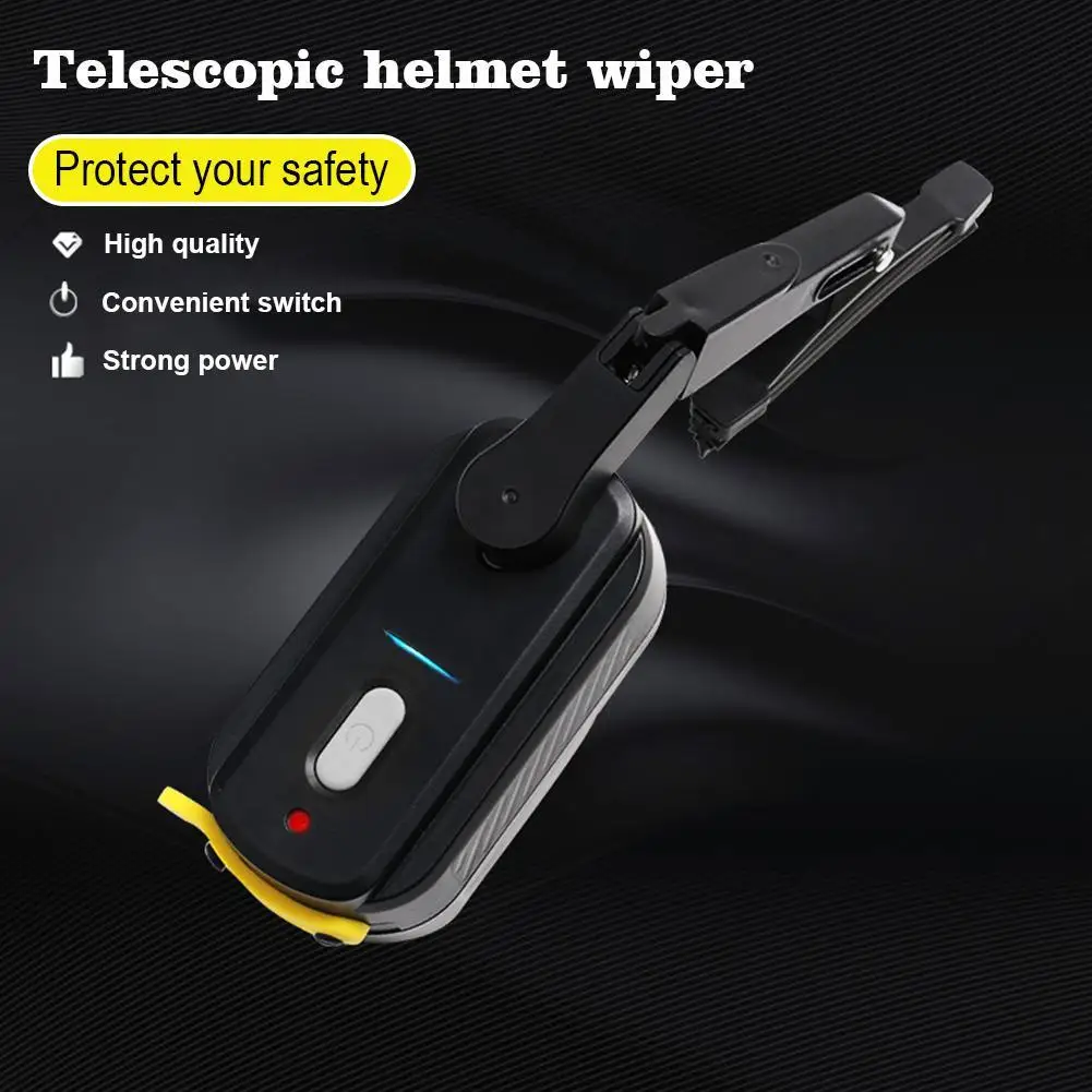 Portable Helmet Electric Wiper Practical Rainwater Remover Safety Accessories For Motorcycle Helmet Electric Wiper For Clear Vie