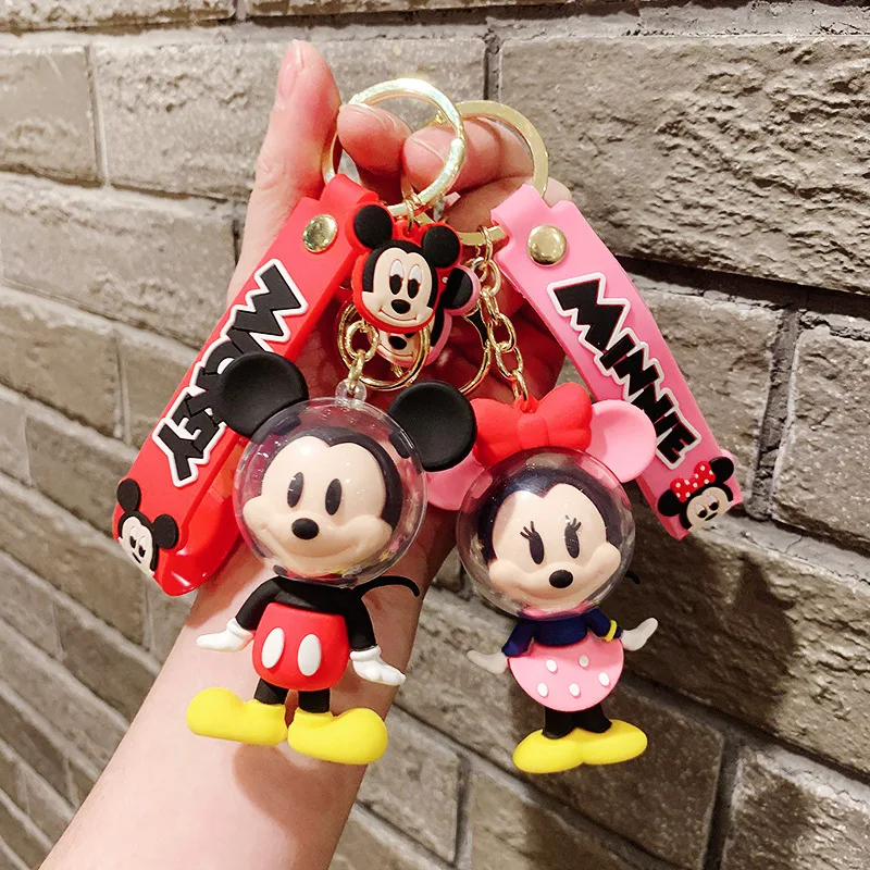 Mickey Mouse Keychains Minnie Keyring Car Bag Phone Accessory Chritmas Birthday Party Valentine Gifts Wedding Jewelry