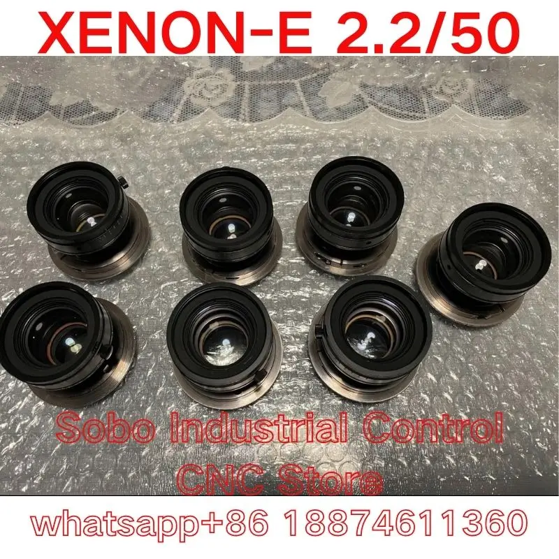Second-hand  tested OK XENON-E 2.2/50 industrial line scanning camera scanning lens, threaded M40 buckle is NIKON