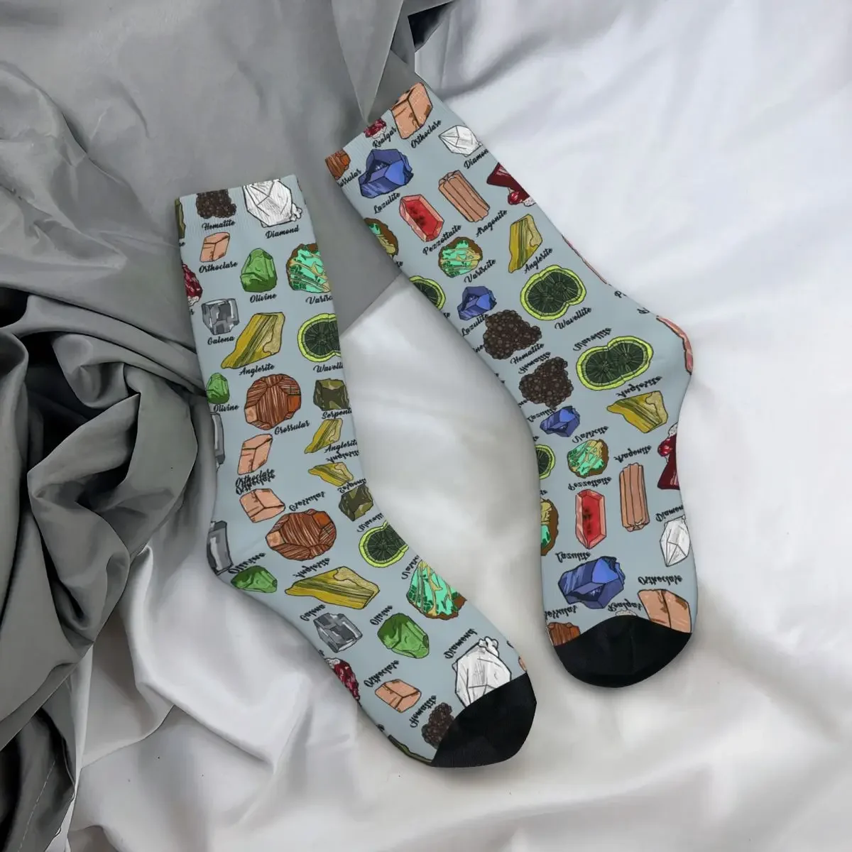 Calcetines de minerales Harajuku, medias largas de alta calidad para todas las estaciones, accesorios para regalos Unisex