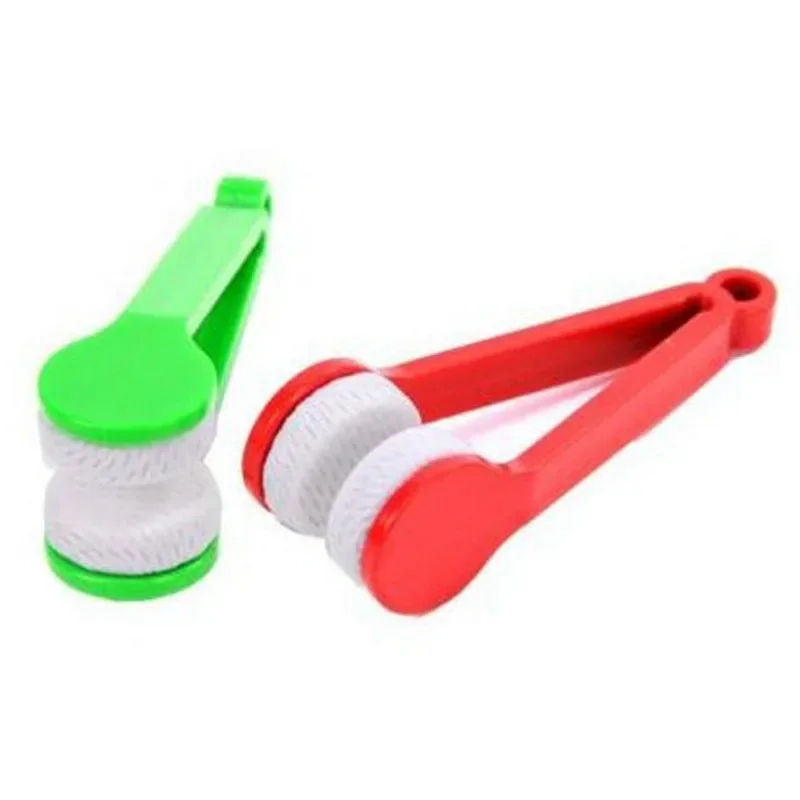 Portable Multifunctional Glasses Cleaning Rub Eyeglass Sunglasses Spectacles Microfiber Cleaner Brushes Wiping Tools Mini 1 Pcs