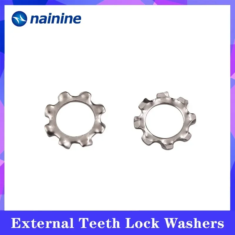 

DIN6797A 304 Stainless Steel Washer External Teeth Lock Washers M2.5-M24