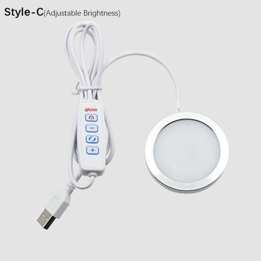 

Aluminium Recessed Ceiling Light 3000K/4000K/6000K USB DC5V 2W Circular Led Lights Thin 8mm Circular Ceiling Lamp