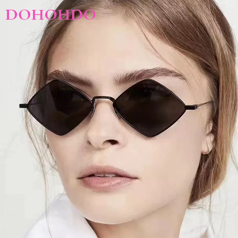 

Fashion Small Polygonal Sunglasses Women Luxury Brand Design Metal Frame Sun Glasses Outdoor Driving Travel Ladies Shades UV400