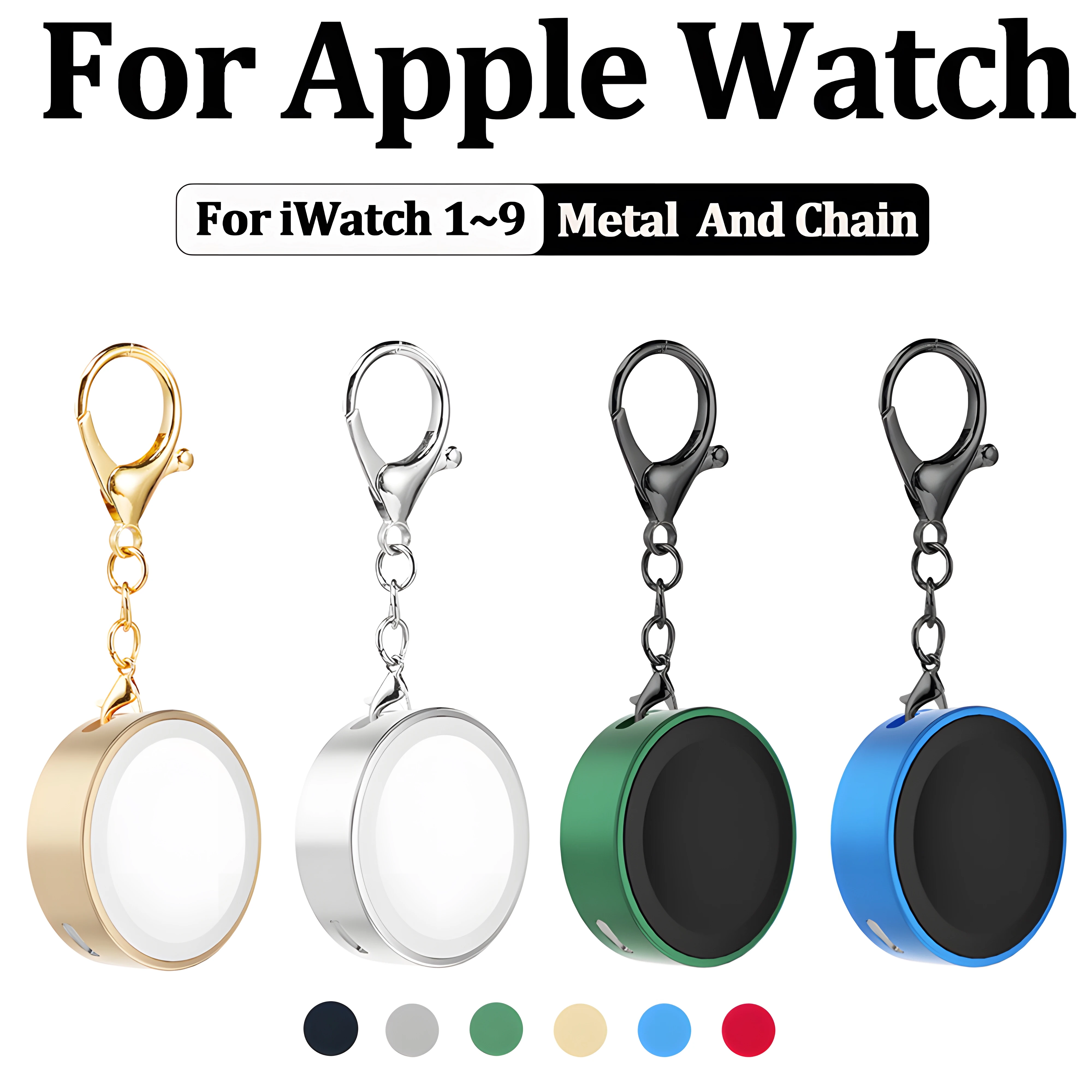 New Portable Magnetic Charger Smartwatch for Apple Watch Series 9 8 7 6 5 4 SE Type C L Port Charging for iWatch 1-9 Ultra Stand