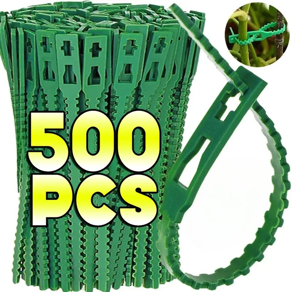 

Reusable Garden Cable Ties Plant Vine Tree Shrubs Support Fastener Locking Nylon Adjustable Zipper Cables Ties Organizer Tools