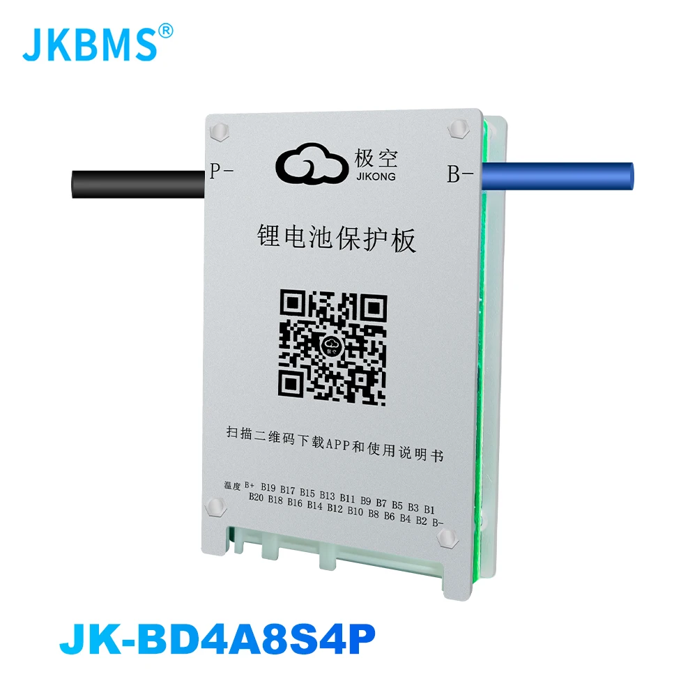 JK BMS BD4A8S4P Smart bms BT  4S 5S 6S 7S 8S 12V 24V BATTERY WITH 0.4A ACTIVE BALANCE bms lifepo4 Li-ion LTO