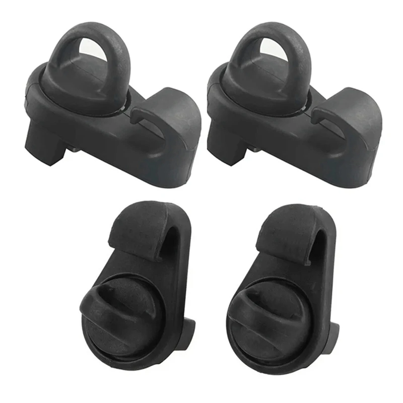 4 Piece Car Body Track Hook Black Automotive Supplies For Toyota Tacoma  2007-2022 Mini Tie Downs Deck Rail Bed Rail